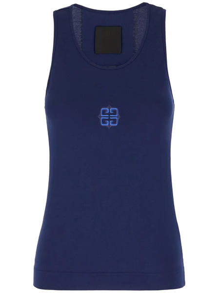  Givenchy Top Sin Mangas Con Estampado 4g - Azul 