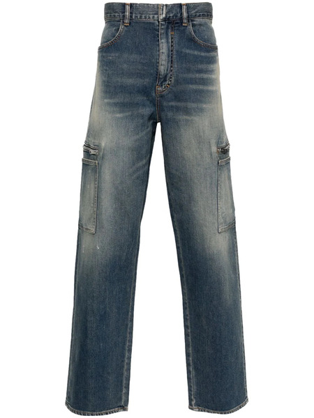  Givenchy Vaqueros Cargo Rectos - Azul 