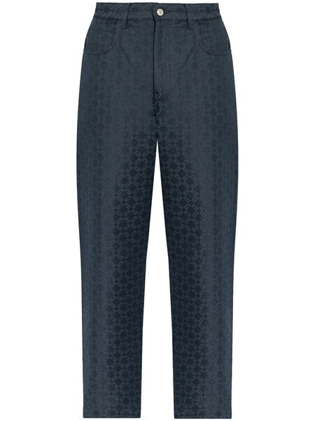  Givenchy Vaqueros Con Monograma - Azul 