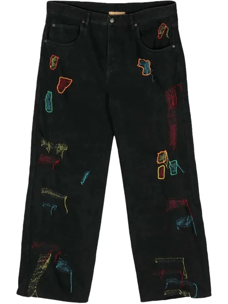 Glass Cypress Vaqueros Reconstructed Shredded - Negro 