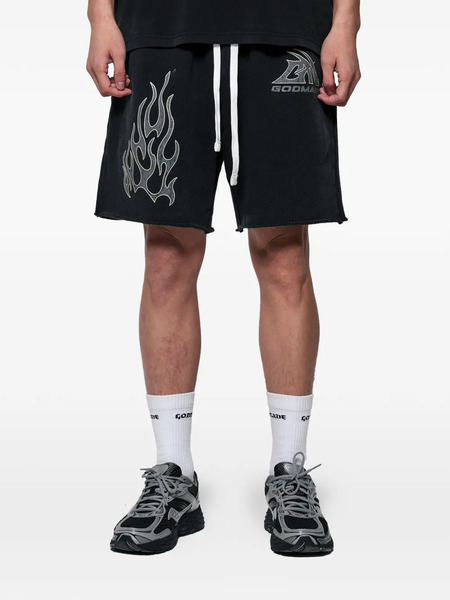  Godmade Bermudas Con Logo Estampado - Negro 