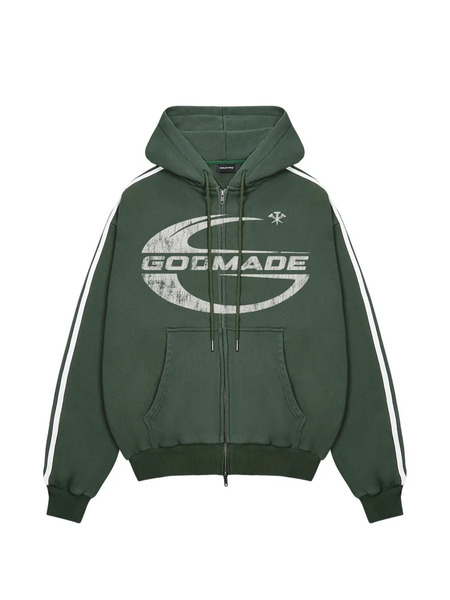  Godmade Sudadera Imperial Con Capucha Y Logo - Verde 