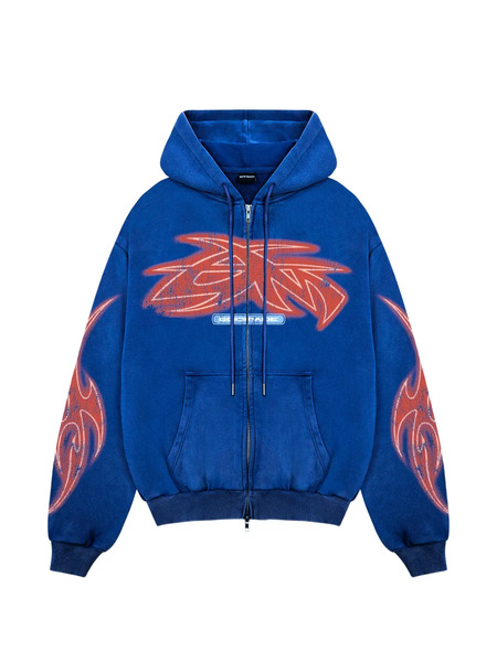  Godmade Sudadera Vivid Con Estampado Gráfico - Azul 