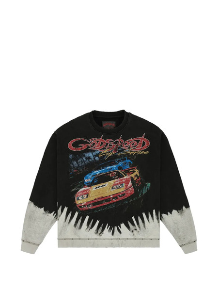  Godspeed Sudadera T.t.w. Con Efecto Lavado - Negro 