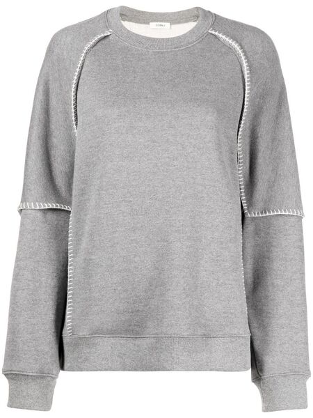  Goen.j Sudadera A Capas - Gris 
