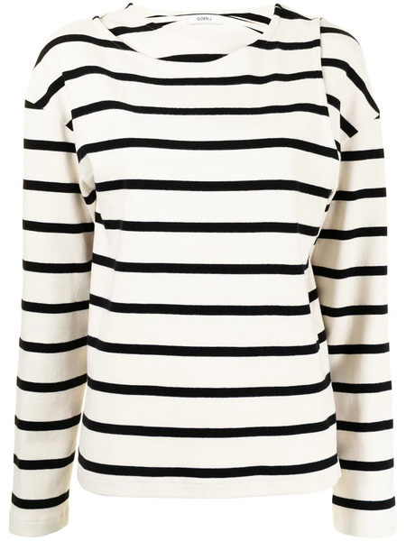  Goen.j Top Con Capa Doble - Blanco 
