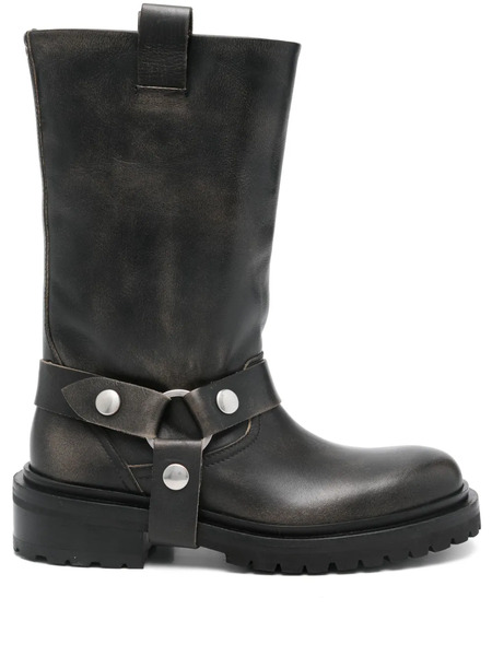  Golden Goose Botas Biker Lisas - Negro 