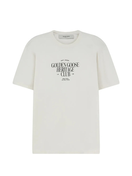  Golden Goose Camiseta Con Logo Estampado - Blanco 
