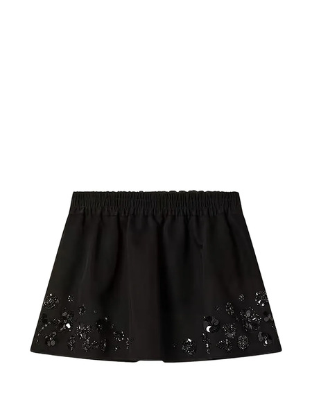  Golden Goose Falda Corta Con Lentejuelas - Negro 