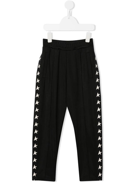  Golden Goose Kids Pantalones De Chándal Con Detalle De Estrella - Negro 