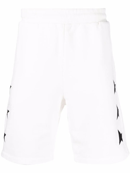  Golden Goose Pantalones Cortos De Chándal Con Motivo Star - Blanco 