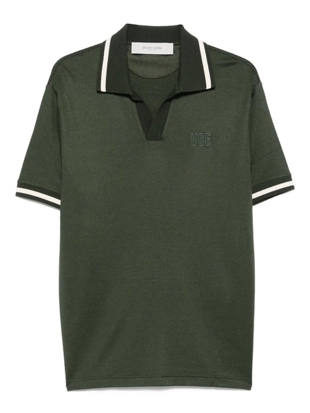  Golden Goose Polo Con Cuello De Pico - Verde 