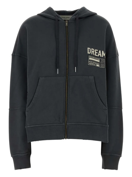  Golden Goose Sudadera Con Capucha Y Cremallera - Gris 
