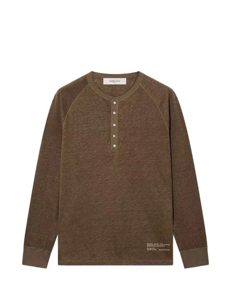  Golden Goose Sudadera Journey De Manga Raglán - Marrón 