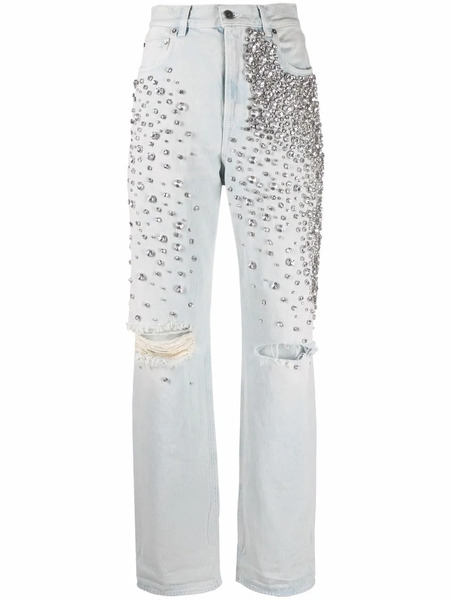  Golden Goose Vaqueros Con Cristales - Azul 