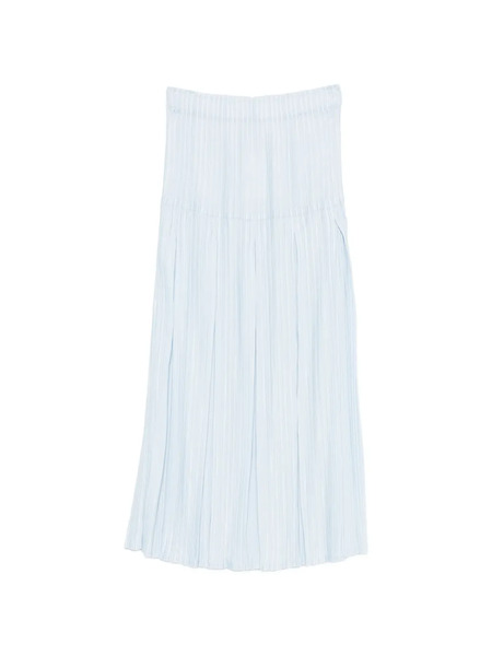  Gongdid Design Falda Midi Plisada - Azul 