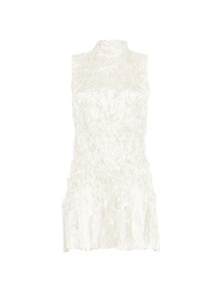  Gongdid Design Top Gd228 Plisado - Blanco 