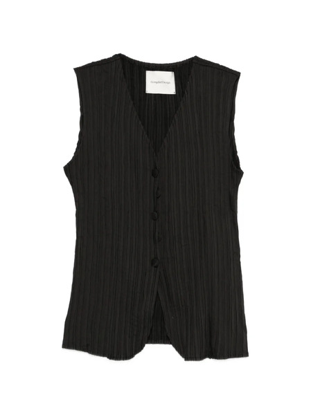  Gongdid Design Top Plisado - Negro 