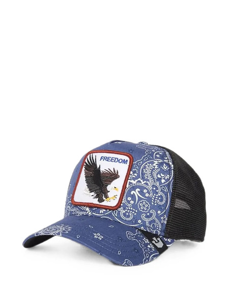  Goorin Bros Freedom Paisley-print Patch Trucker Cap - Azul 