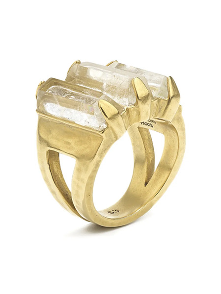 Goossens Anillo Con Aberturas - Dorado 