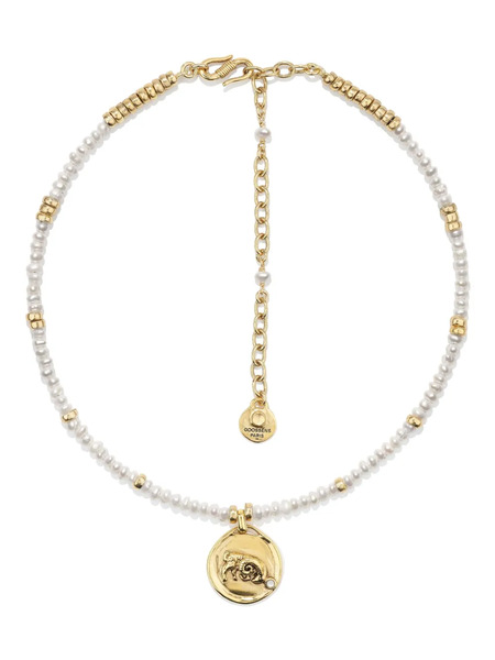  Goossens Collar Astro Aries Pearls - Dorado 