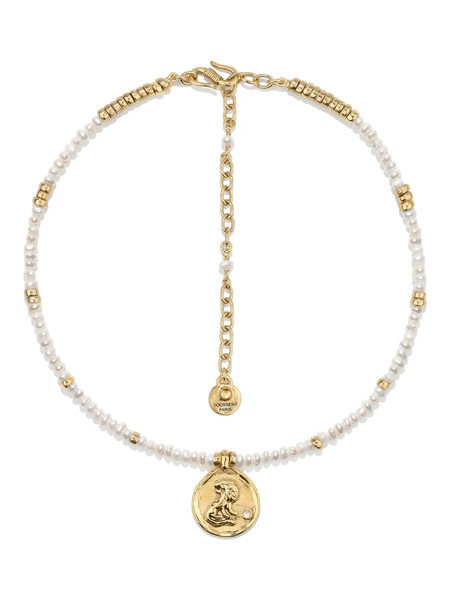  Goossens Collar Astro Leo Pearls - Dorado 