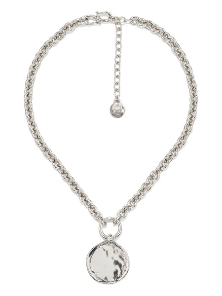  Goossens Collar Talisman Con Colgante De Medalla - Plateado 
