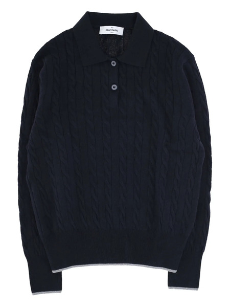  Gran Sasso Polo Con Botones - Azul 
