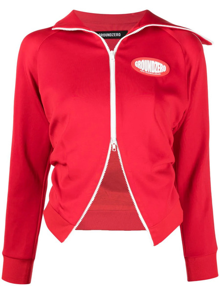  Ground Zero Chaqueta Con Parche Del Logo - Rojo 