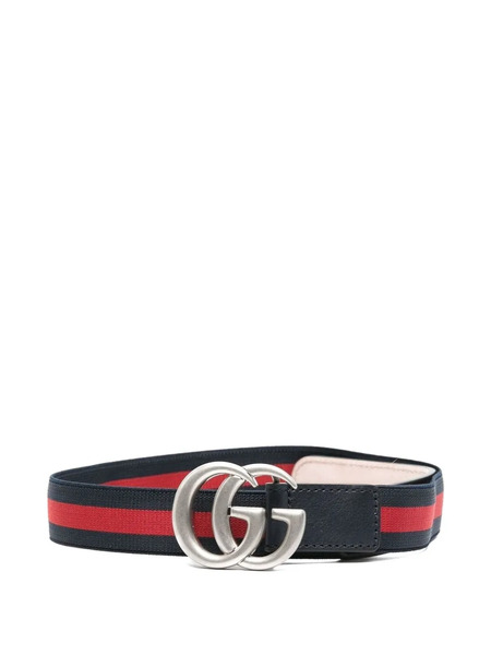  Gucci Kids Cinturón Con Hebilla Double G - Azul 
