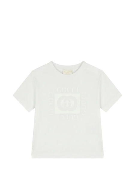  Gucci Kids Sudadera Con Logo Interlocking G - Blanco 