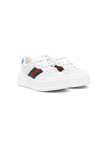  Gucci Kids Zapatillas Con Detalle Web - Blanco 