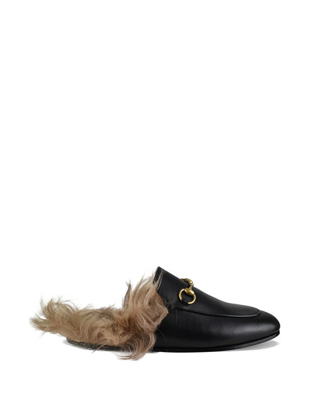  Gucci Mules Princetown - Negro 