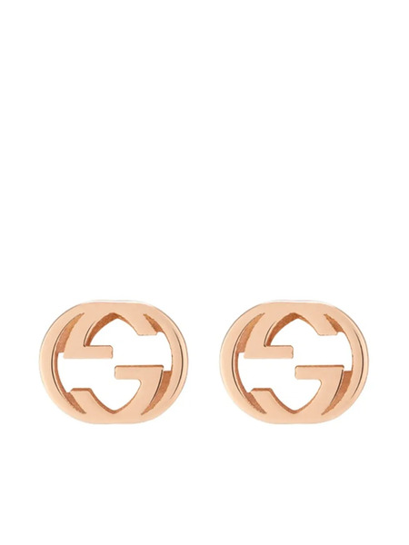  Gucci Pendientes Con Logo Double G - Rosa 