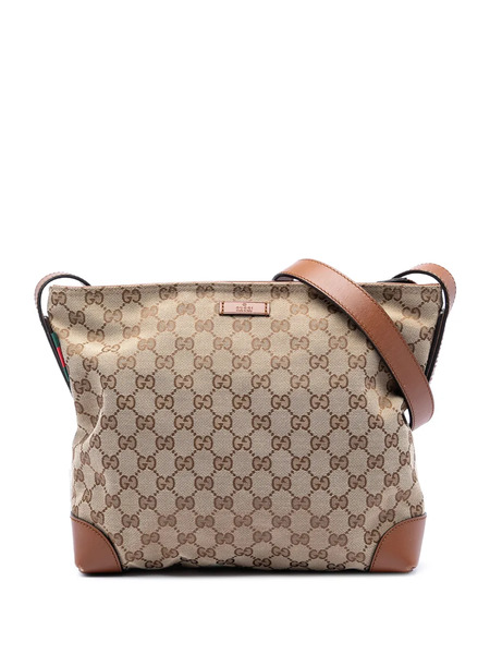  Gucci Pre-owned Bandolera De Lona Con Motivo Gg 2016-2026 - Neutro 