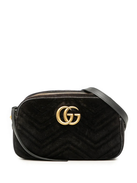  Gucci Pre-owned Bandolera Gg Marmont Matelasse Pequeña 2016-2025 - Negro 