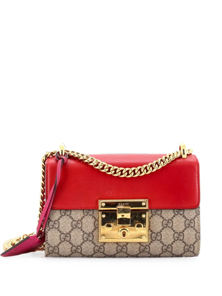  Gucci Pre-owned Bandolera Padlock Gg Pequeño De Piel Y Lona Revestida Gg - Rojo 