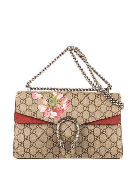  Gucci Pre-owned Bolso Con Motivo Floral Gg Y Cadena - Neutro 