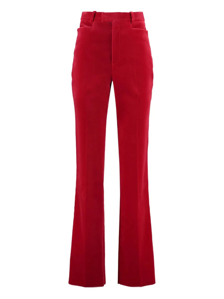  Gucci Pre-owned Pantalones De Terciopelo Con Bolsillos - Rojo 