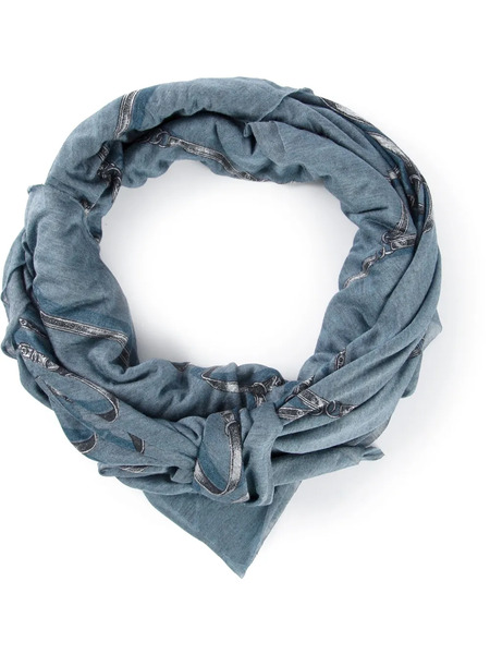  Gucci Printed Scarf - Azul 