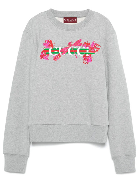  Gucci Sudadera Estampada - Gris 