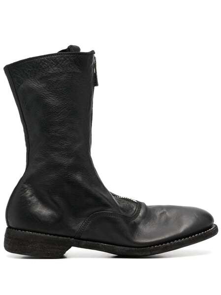  Guidi Botas Con Puntera Redonda - Negro 