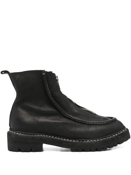  Guidi Botas De Cuero - Negro 