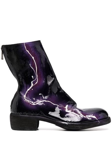  Guidi Botines Brillantes - Negro 