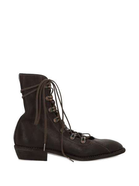  Guidi Botines Con Cordones - Marrón 