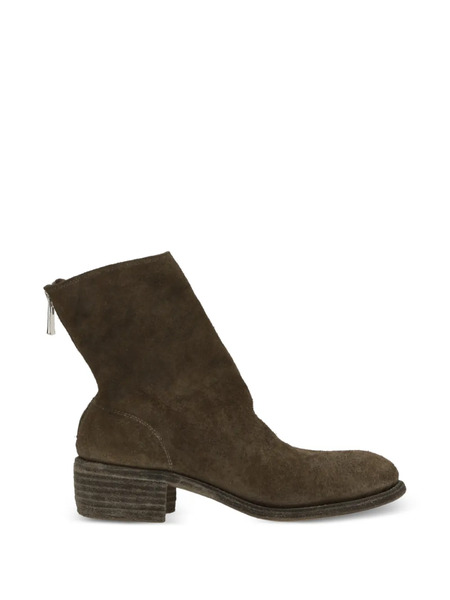  Guidi Botines Con Cremallera - Marrón 