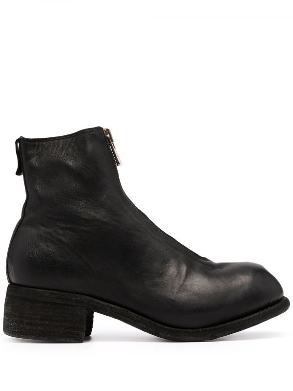  Guidi Botines Con Cremallera - Negro 
