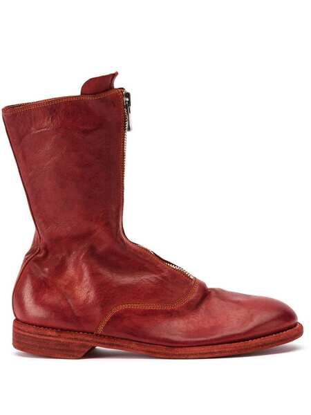  Guidi Botines Con Cremallera - Rojo 