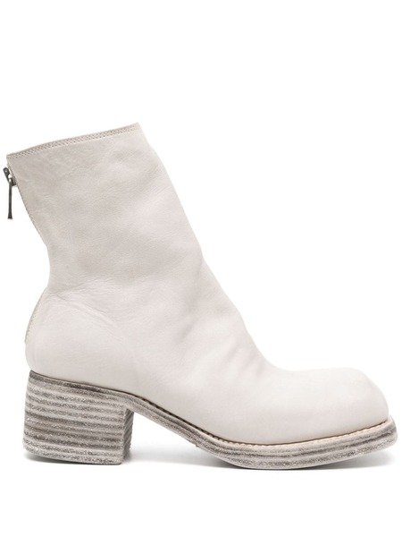  Guidi Botines Con Puntera Cuadrada - Gris 