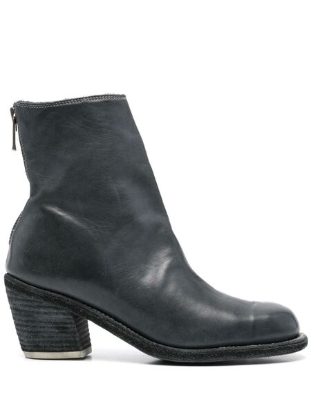  Guidi Botines Con Tacón De 70 Mm - Azul 